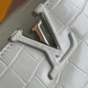 69305aacf09edb6de4c4fab4 Top Grade Complete Packaging 【Premium Original Leather M22203💋 N93429 White Shiny Crocodile-Texture with Gold Clasp】