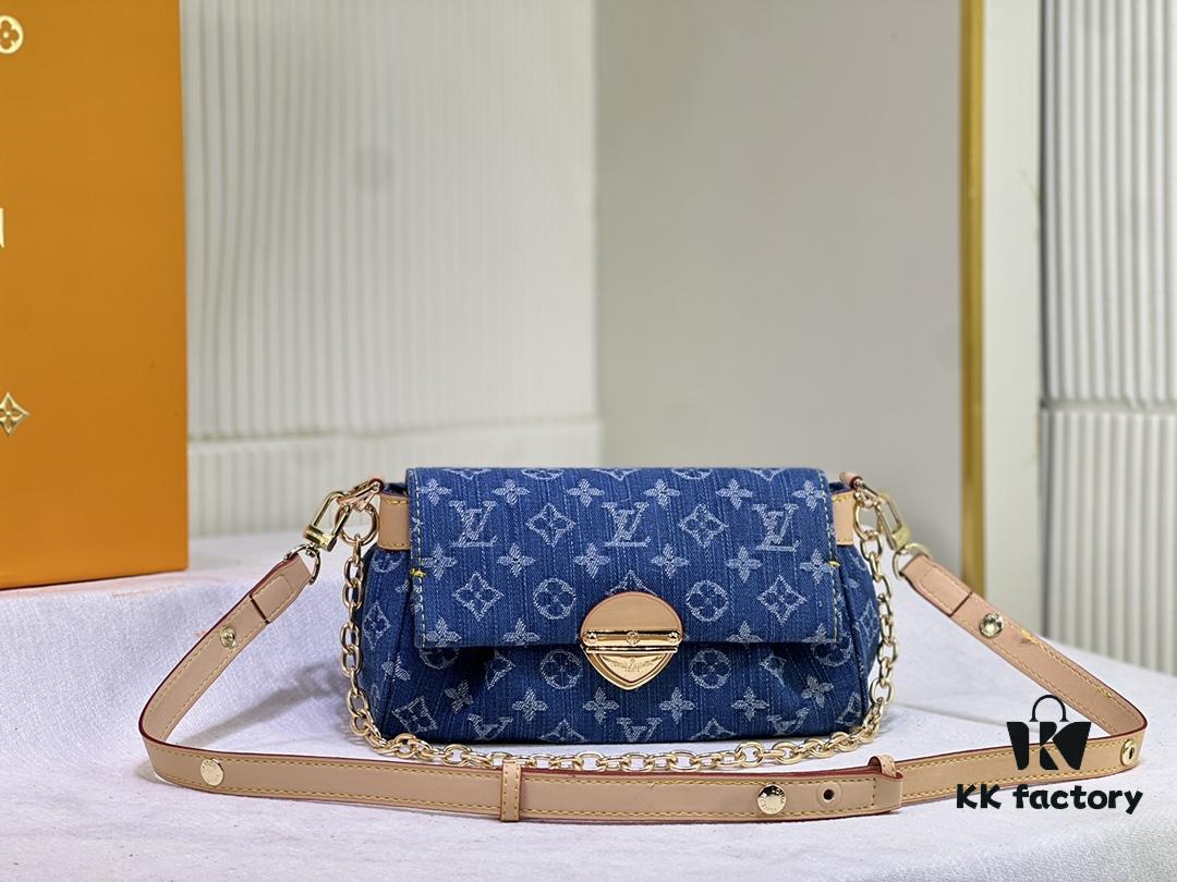69305ab3f09edb6de4c4fac0 M45859 Denim Favorite Handbag