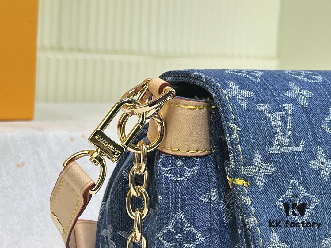 69305ab5f09edb6de4c4fac4 M45859 Denim Favorite Handbag
