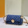 69305ab6f09edb6de4c4fac7 M45859 Denim Favorite Handbag