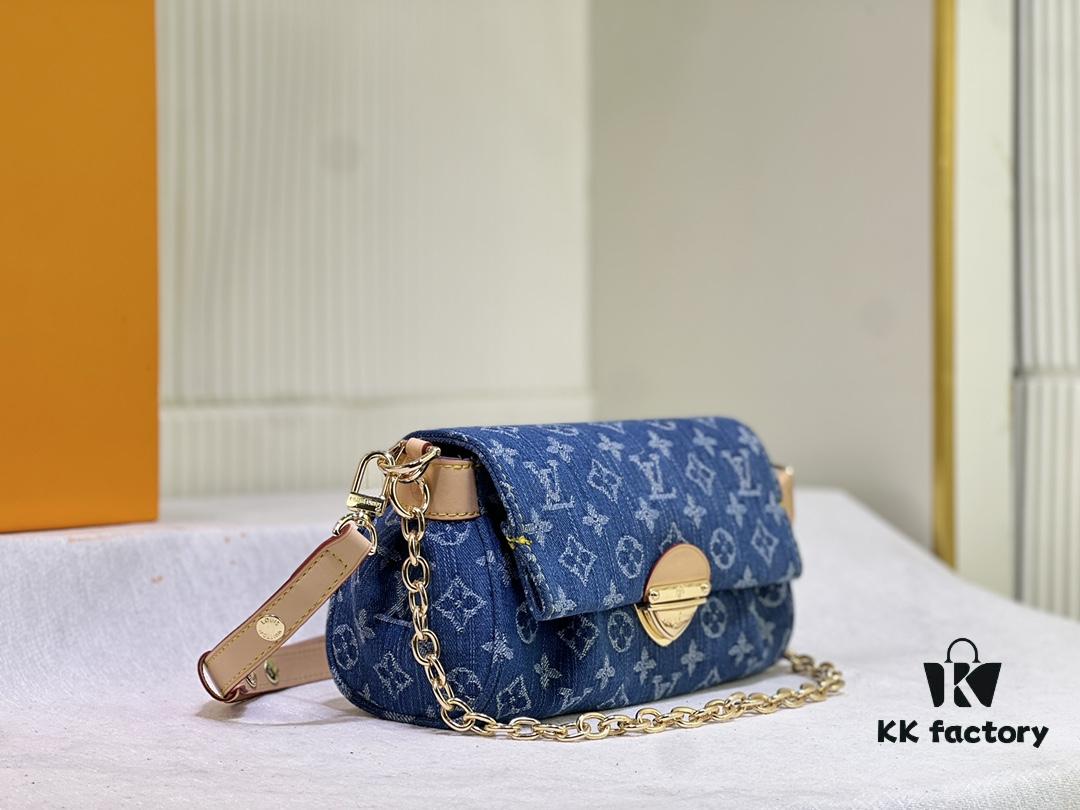 69305abdf09edb6de4c4fad2 M45859 Denim Favorite Handbag
