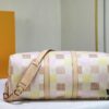 69305abff09edb6de4c4fad6 Color-Changing Leather Version 🔥 M40667 M41416 Keepall Bandoulière 50 Travel Bag in Damier Golf Coated Canvas