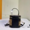 Upgraded Original [Exclusive Real Photo M82952 Monogram Yellow Flower] This Nano Cannes Handbag features a cylindrical silhouette crafted from Monogram canvas, harmoniously echoing the design of a makeup case.