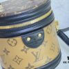 Upgraded Original [Exclusive Real Photo M82952 Monogram Yellow Flower] This Nano Cannes Handbag features a cylindrical silhouette crafted from Monogram canvas, harmoniously echoing the design of a makeup case.
