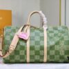 69305acef09edb6de4c4faec Color-Changing Leather Version 🔥 M40667 M41416 Keepall Bandoulière 50 Travel Bag in Damier Golf Coated Canvas