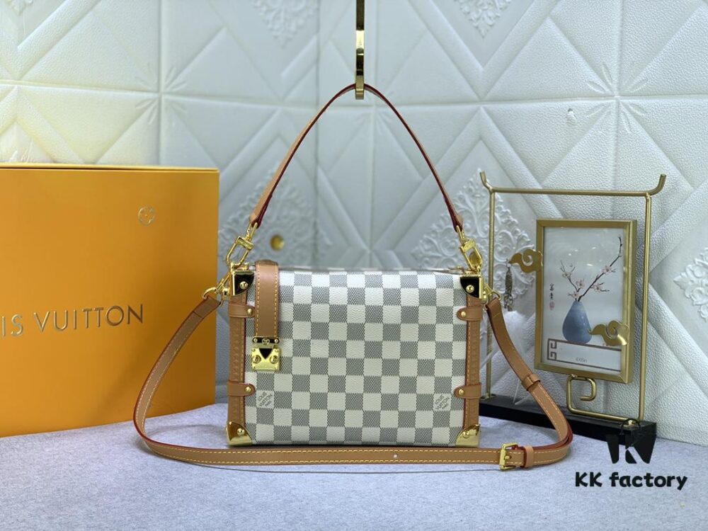 69305ae7f09edb6de4c4fb1c Upgraded Original ✨ M46358 White Check M46907 White Flower Soft Case Series SIDE TRUNK Bag Nicolas Ghesquière Ycc