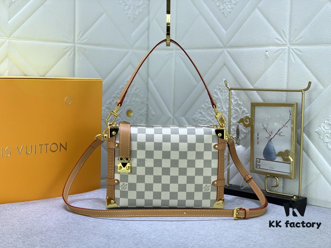 69305ae7f09edb6de4c4fb1c Upgraded Original ✨ M46358 White Check M46907 White Flower Soft Case Series SIDE TRUNK Bag Nicolas Ghesquière Ycc