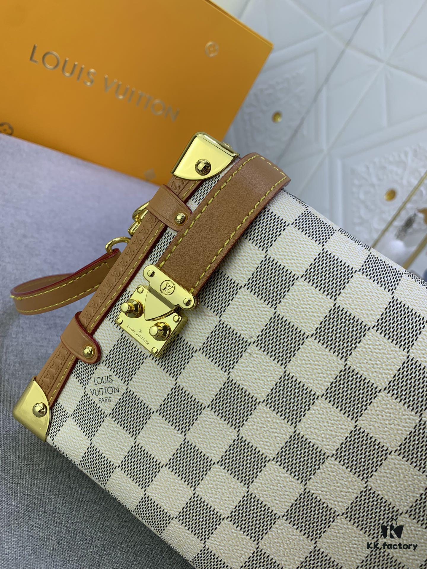 69305ae9f09edb6de4c4fb1f Upgraded Original ✨ M46358 White Check M46907 White Flower Soft Case Series SIDE TRUNK Bag Nicolas Ghesquière Ycc