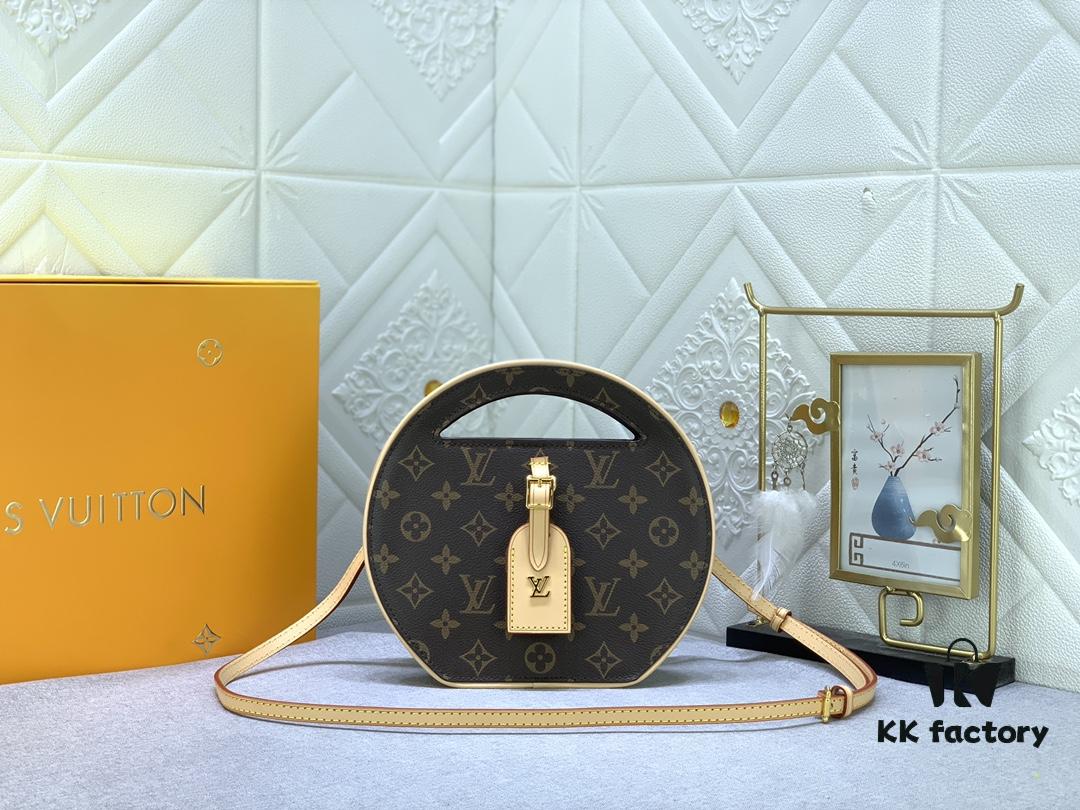 69305aeaf09edb6de4c4fb22 Upgraded Original M47117 Monogram Sunflower Women's Round Handbag Around Me Bag
