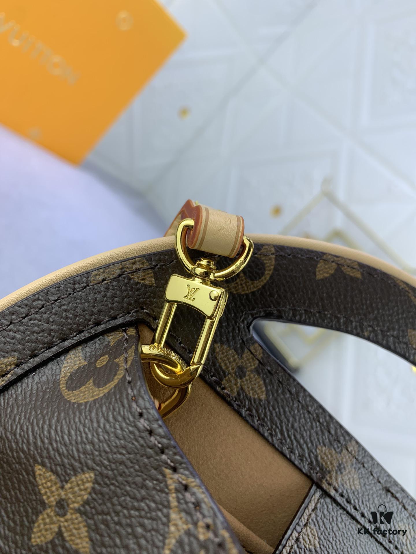 69305af0f09edb6de4c4fb2d Upgraded Original M47117 Monogram Sunflower Women's Round Handbag Around Me Bag