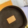 Upgraded Original Version [Exclusive Real Photo M82952 Monogram. Yellow Flower] This Nano Cannes Handbag features a cylindrical silhouette crafted from Monogram canvas, echoing the design of a makeup pouch.