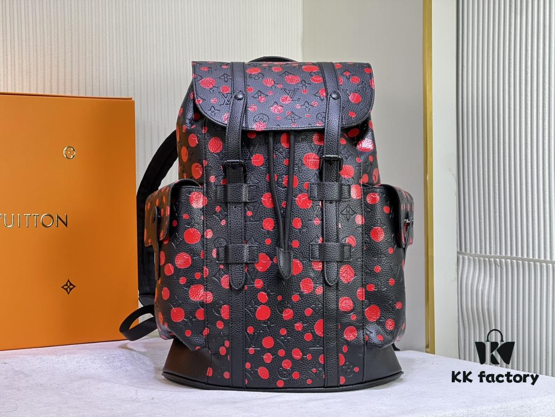 69305b0ff09edb6de4c4fb5e M21978 41379 LV x YK Christopher Dot Print Backpack