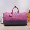 69305b42f09edb6de4c4fbc6 Louis Vuitton Keepall Bandoulière 40 in Taurillon Illusion Leather