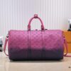 69305b48f09edb6de4c4fbcf Louis Vuitton Keepall Bandoulière 40 in Taurillon Illusion Leather