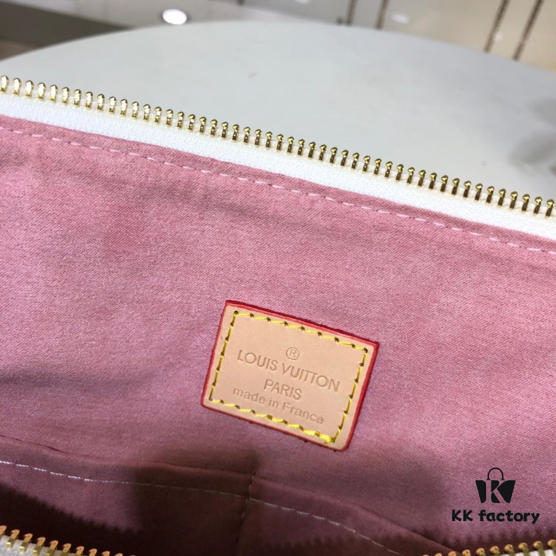 69305b51f09edb6de4c4fbdc Authentic Louis Vuitton M42267 Multifunctional Shoulder Bag in Monogram Canvas, Dual-Sided Color-Changing Yellow Leather, Large and Small Sizes Available