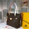 69305b5ef09edb6de4c4fbf4 Authentic Louis Vuitton M42267 Multifunctional Shoulder Bag in Monogram Canvas, Dual-Tone Yellow Leather Trim, Available in Small and Large Sizes
