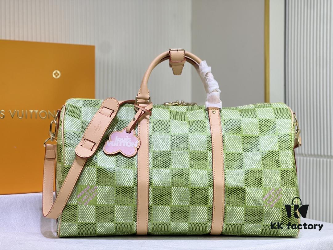 69305b65f09edb6de4c4fc04 M40667 M41416 Keepall Bandoulière 50 Travel Bag in Damier Golf Coated Canvas