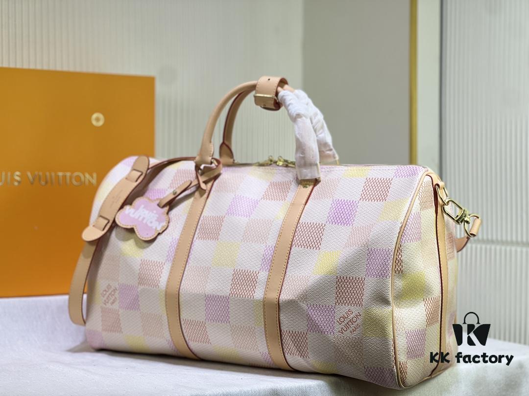 69305b6bf09edb6de4c4fc12 M40667 M41416 Keepall Bandoulière 50 Travel Bag in Damier Golf Coated Canvas