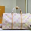 69305b78f09edb6de4c4fc24 M40667 M41416 Keepall Bandoulière 50 Travel Bag in Damier Golf Coated Canvas