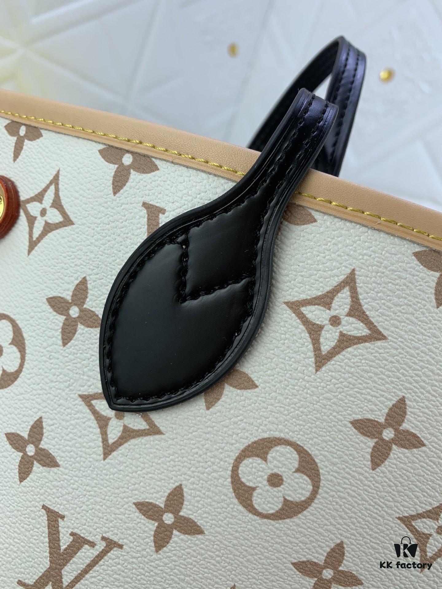 69305b8cf09edb6de4c4fc4f White Flower Mother-Child Bag ๐๐ Classic Shopping Tote ๐๐ Louis Vuitton New Neverfull