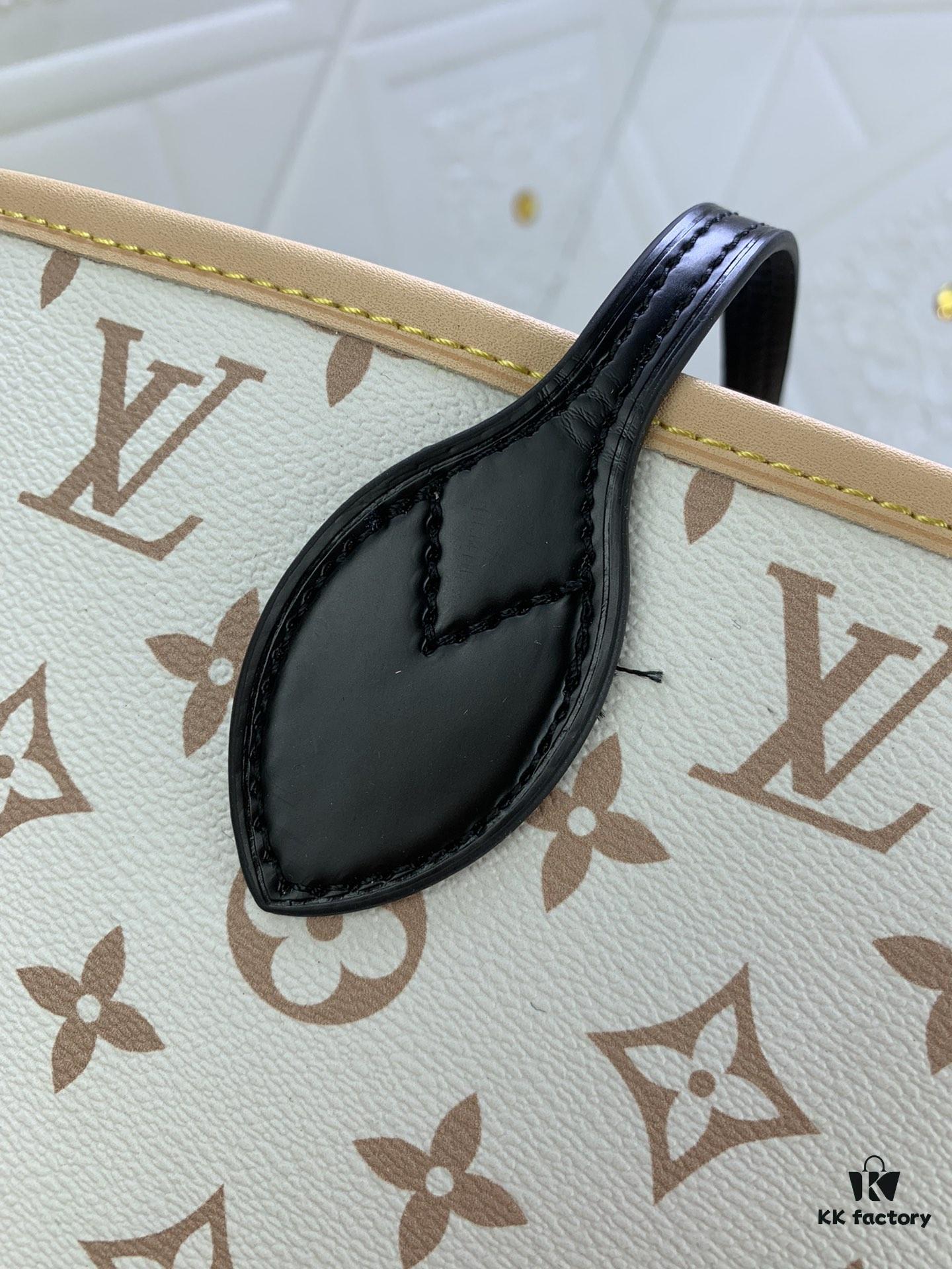 69305b92f09edb6de4c4fc5b White Flower Mother-Child Bag 🎀🎀 Classic Shopping Tote 💋💋 Louis Vuitton New Neverfull