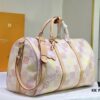 69305b99f09edb6de4c4fc66 M40667 M41416 Keepall Bandoulière 50 Travel Bag in Damier Golf Coated Canvas