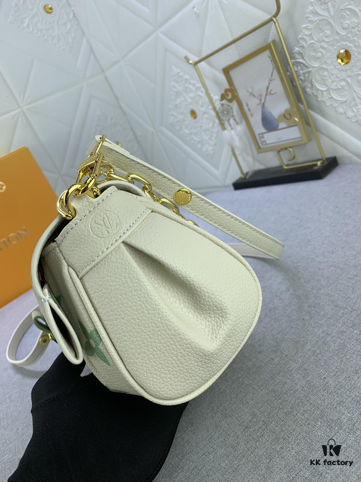 69305ba2f09edb6de4c4fc70 Upgraded Original Version (Inspired by Authentic) ✨‼️ M46393 White Embossed Pink, M45813 Black Quilted, M45859 Black Imprinted, M45836 Elephant Gray, White Imprinted, White Quilted 👏👏 Favorite Bag in Soft Grained Leather with Oversized Monogram Embossing