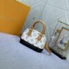 Upgraded Original [Alma Nano Shell Handbag] M82717 Damier M46895 White Flower