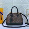 69305be5f09edb6de4c4fcbc Upgraded Size Original M53151 M53152 Monogram N41221 Non-Check Black Leather Louis Vuitton Alma Handbag
