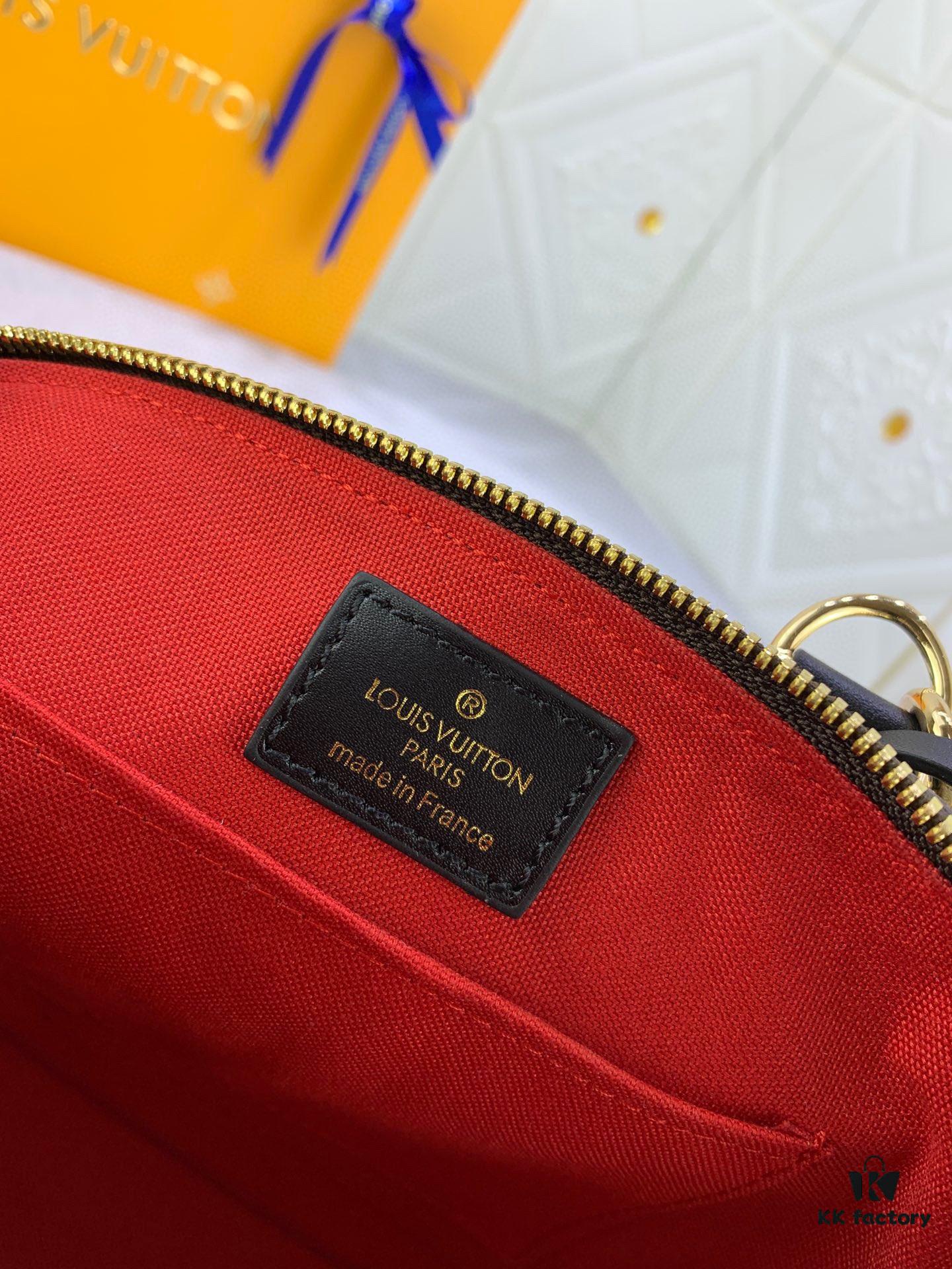 69305bebf09edb6de4c4fcc6 Upgraded Size Original M53151 M53152 Monogram N41221 Non-Check Black Leather Louis Vuitton Alma Handbag