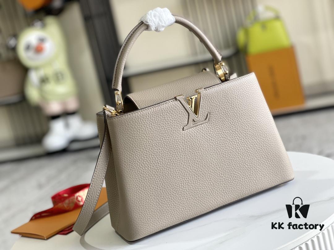 69305c00f09edb6de4c4fcec Premium Full Set Packaging 【Top Grade Original Leather 💋 M94428 Elephant Gray Medium with Gold Hardware】