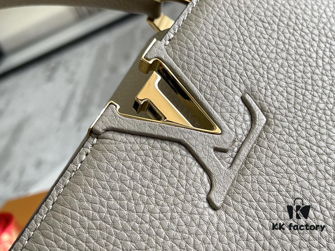 69305c02f09edb6de4c4fcee Premium Full Set Packaging 【Top Grade Original Leather 💋 M94428 Elephant Gray Medium with Gold Hardware】