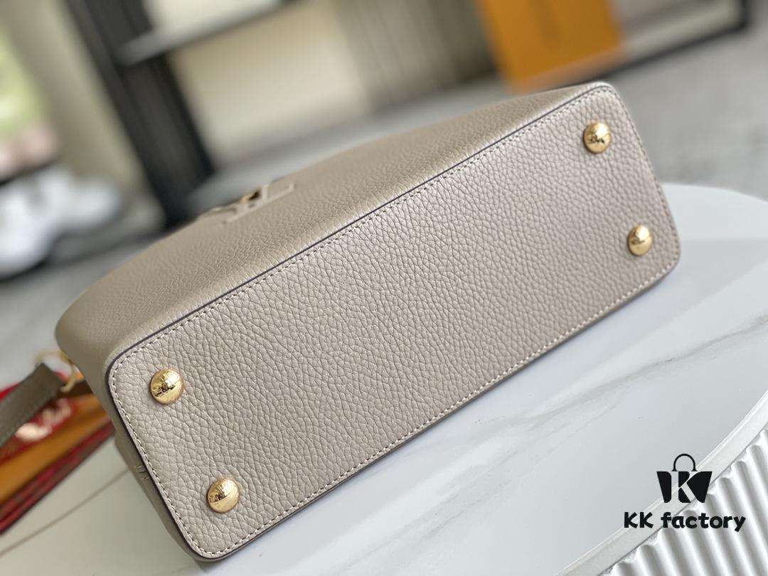 69305c03f09edb6de4c4fcef Premium Full Set Packaging 【Top Grade Original Leather 💋 M94428 Elephant Gray Medium with Gold Hardware】