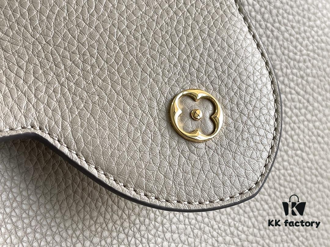 69305c0af09edb6de4c4fcfc Premium Full Set Packaging 【Top Grade Original Leather 💋 M94428 Elephant Gray Medium with Gold Hardware】