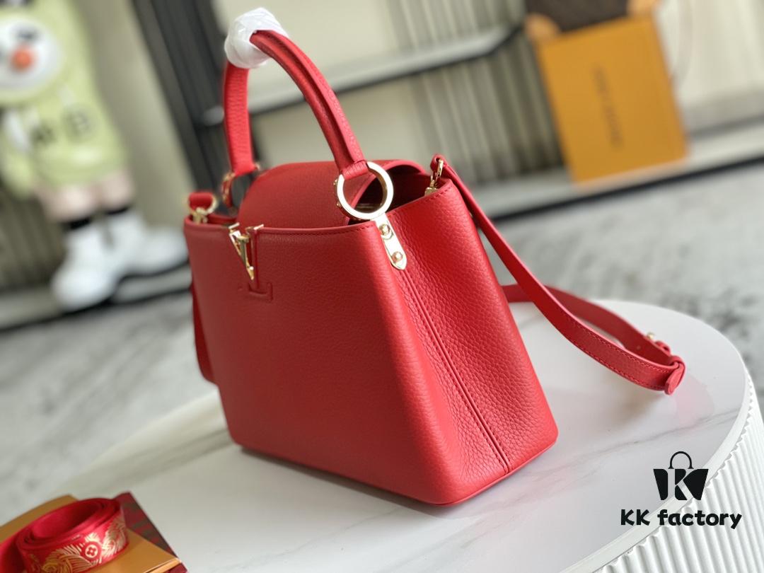 69305c0bf09edb6de4c4fcff Top Grade Full Set Packaging 【Premium Original Factory Leather 💋 M43935 M42259 Red Medium with Gold Hardware】