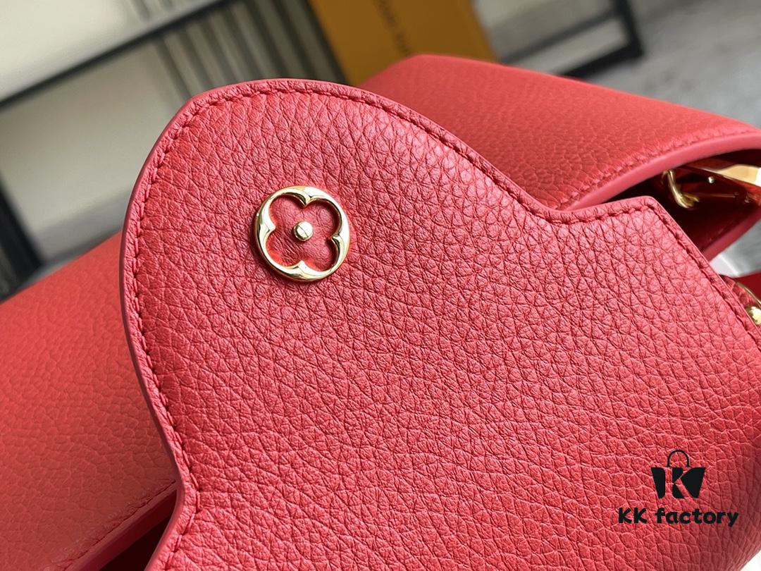 69305c0ff09edb6de4c4fd05 Top Grade Full Set Packaging 【Premium Original Factory Leather 💋 M43935 M42259 Red Medium with Gold Hardware】