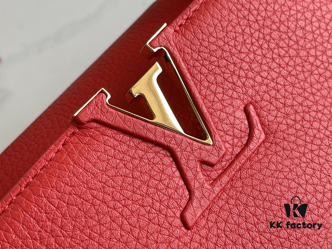 69305c12f09edb6de4c4fd0d Top Grade Full Set Packaging 【Premium Original Factory Leather 💋 M43935 M42259 Red Medium with Gold Hardware】