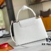Top Grade Full Set Packaging [Premium Original Leather M55832 Medium Size White with Gold Hardware]