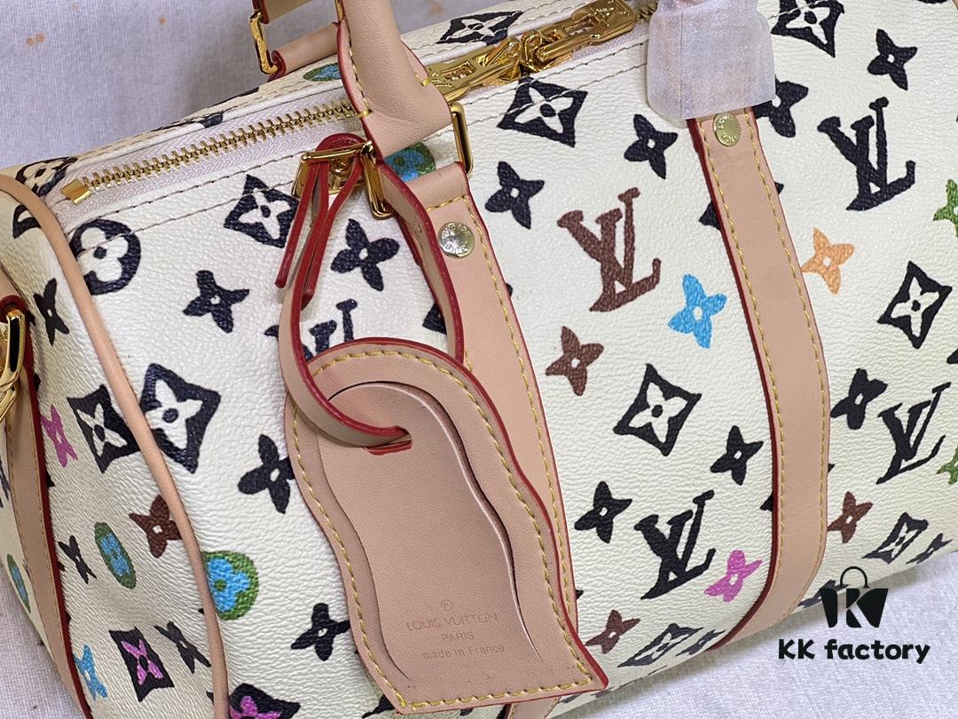M24424 M24849 Monogram Eclipse Reverse Denim Keepall 25 Bag