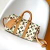 69305c37f09edb6de4c4fd4e Top Quality Replica M24849 White Color Black Color Pillow Bag Keepall 25