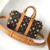 69305c3ef09edb6de4c4fd58 Top Quality Replica M24849 Black and White Monogram Keepall 25 Pillow Bag
