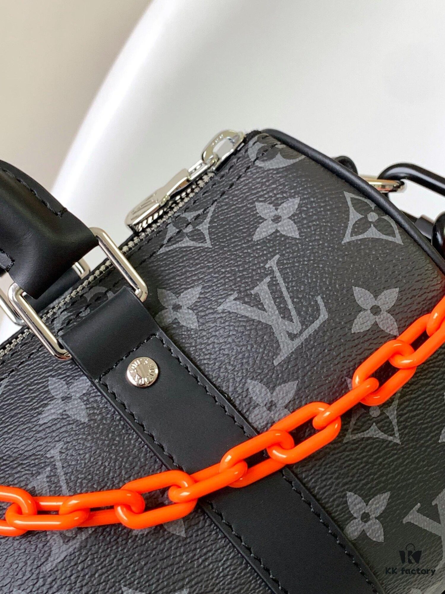 Top Quality Original M46271 Chain Black Flower [Orange with Chain] Pillow Bag