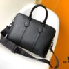 69305c5af09edb6de4c4fd89 M59159 Black M21440 Blue Top-Quality Original Surplus LV Aerogram Leather Briefcase