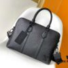 69305c5af09edb6de4c4fd8a M59159 Black M21440 Blue Top-Quality Original Surplus LV Aerogram Leather Briefcase