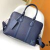 69305c5ef09edb6de4c4fd8f M59159 Black M21440 Blue Top-Quality Original Surplus LV Aerogram Leather Briefcase
