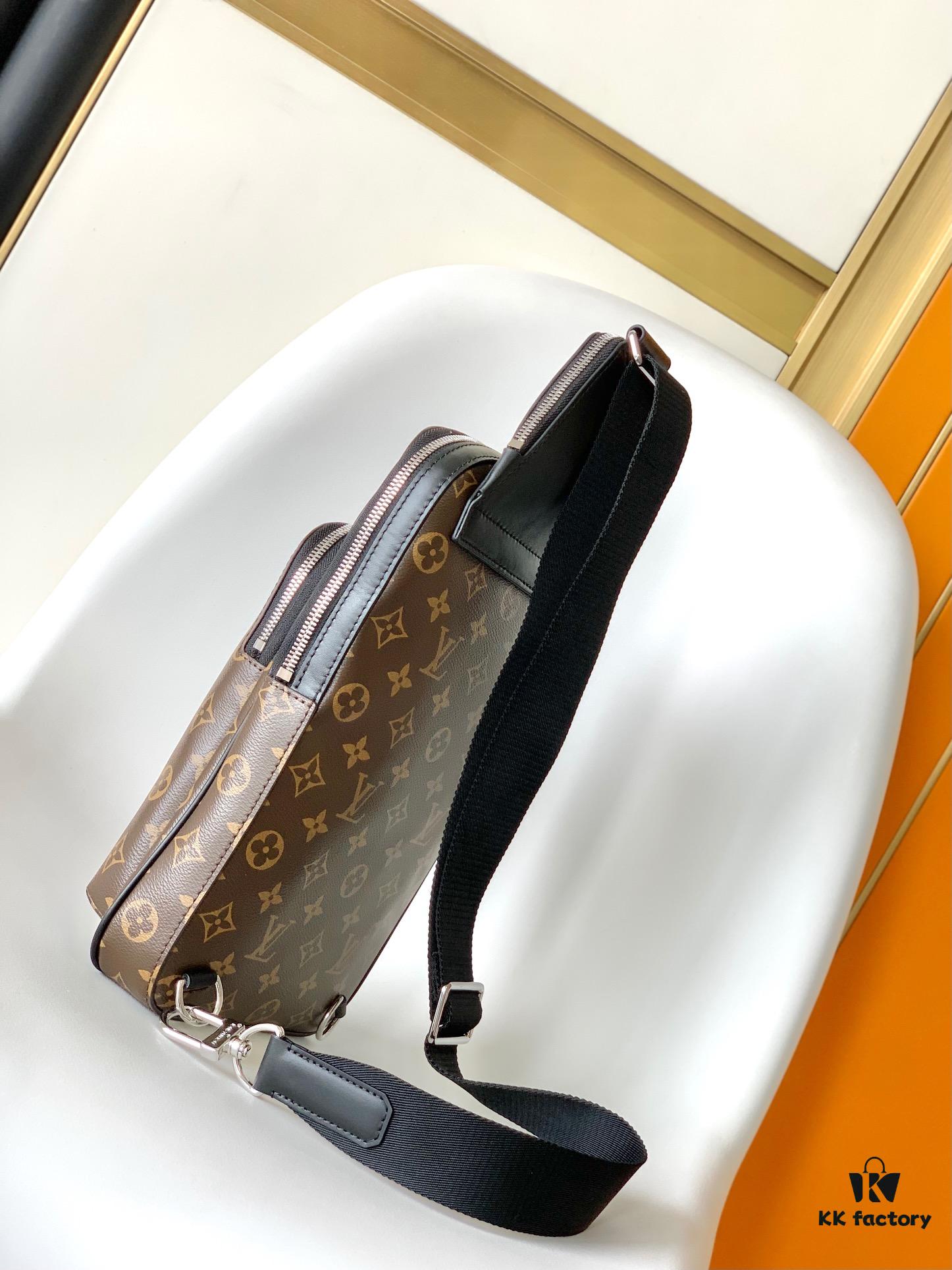 69305c72f09edb6de4c4fdba Top Quality Original M46327 Monogram N45302 Black Check Avenue Shoulder Bag