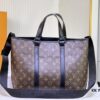 69305cc5f09edb6de4c4fe4e Upgraded Original Week-End Tote M45734 M45733 Louis Vuitton Classic Week-End Bag in Monogram Macassar Canvas with Exterior Phone Pocket