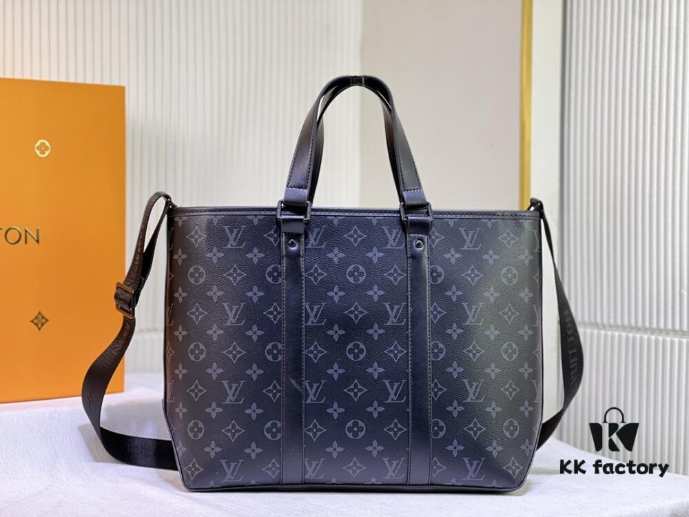 69305ccaf09edb6de4c4fe58 Upgraded Original Week-End Tote M45734 M45733 Louis Vuitton Classic Week-End Bag in Monogram Macassar Canvas with Exterior Phone Pocket