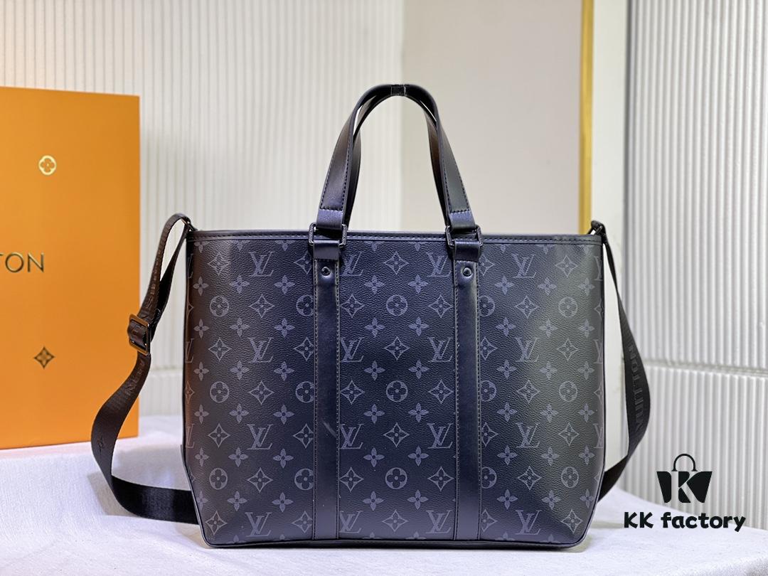 69305ccaf09edb6de4c4fe58 Upgraded Original Week-End Tote M45734 M45733 Louis Vuitton Classic Week-End Bag in Monogram Macassar Canvas with Exterior Phone Pocket