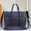 69305ccdf09edb6de4c4fe5c Upgraded Original Week-End Tote M45734 M45733 Louis Vuitton Classic Week-End Bag in Monogram Macassar Canvas with Exterior Phone Pocket